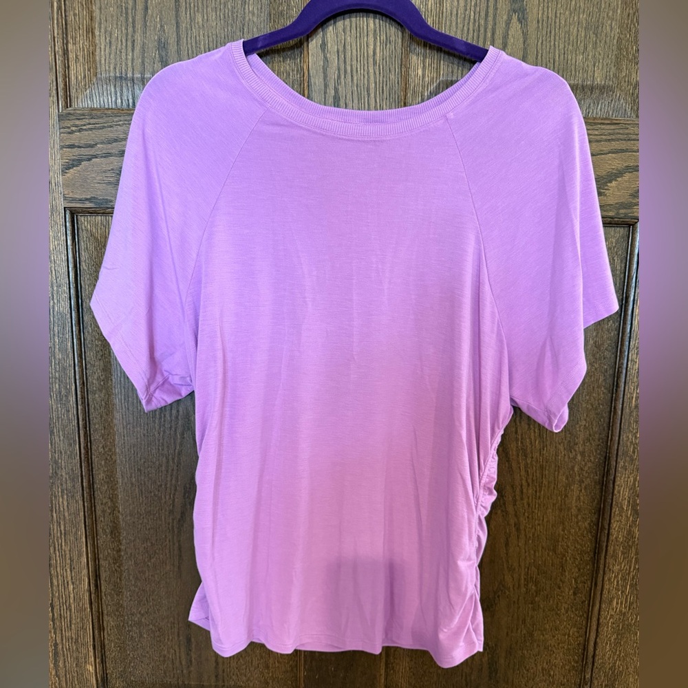 Athleta Lavender Short Sleeve Top